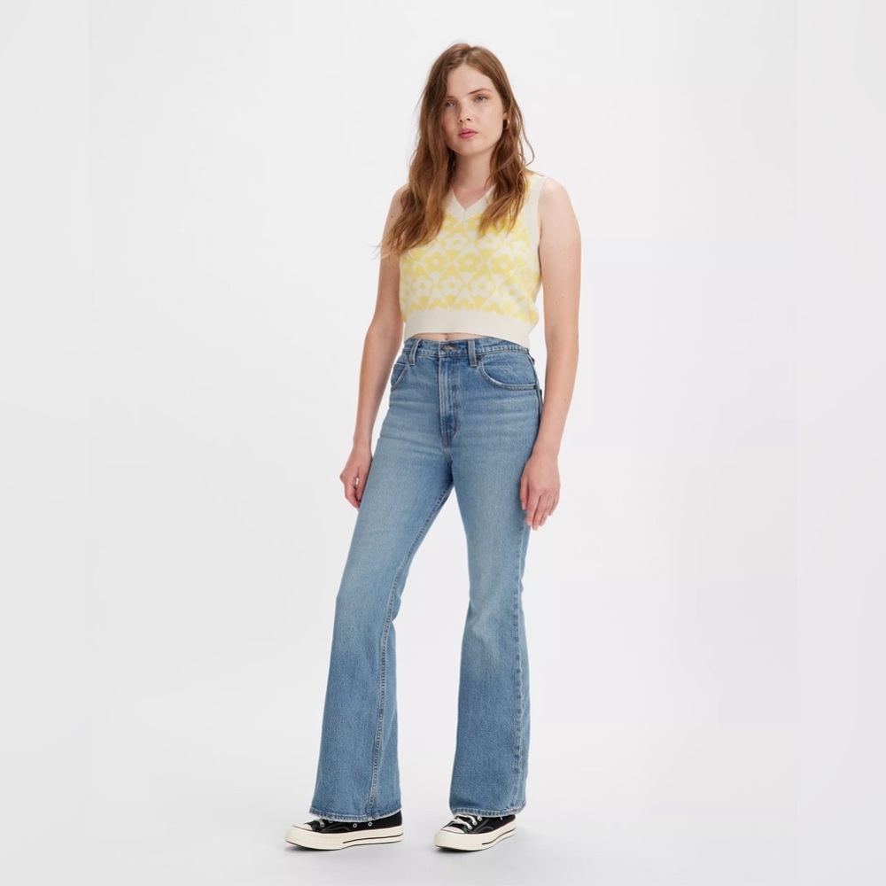 Levi's Premium | 70'S High Rise Flare‎ Denim Jeans 27/4 Western Boho
